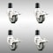 Service Caster 3 Inch 316SS Gray Poly Swivel 1-3/4 Inch Expanding Stem Caster Set Lock Brake SCC-SS316TTLEX20S314-PPUB-134-4 - alternate 1